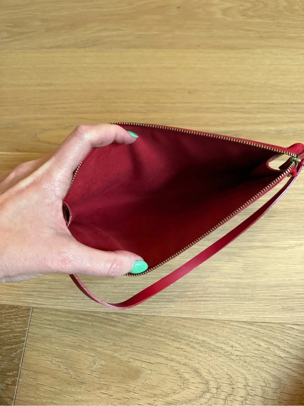 Louis Vuitton Red Epi Pochette 24 Small Handbag 2002